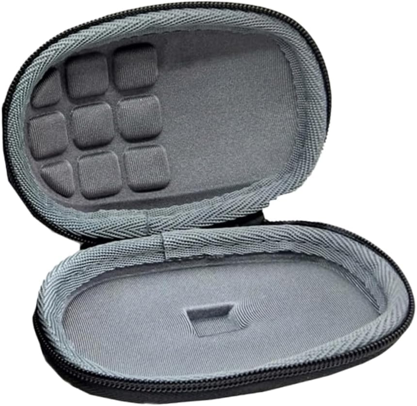 Angoily Portable Mouse Storage Case Lightweight and Shockproof Mouse Carrying Pouch for Anywhere Design for Travel Home Organization Black