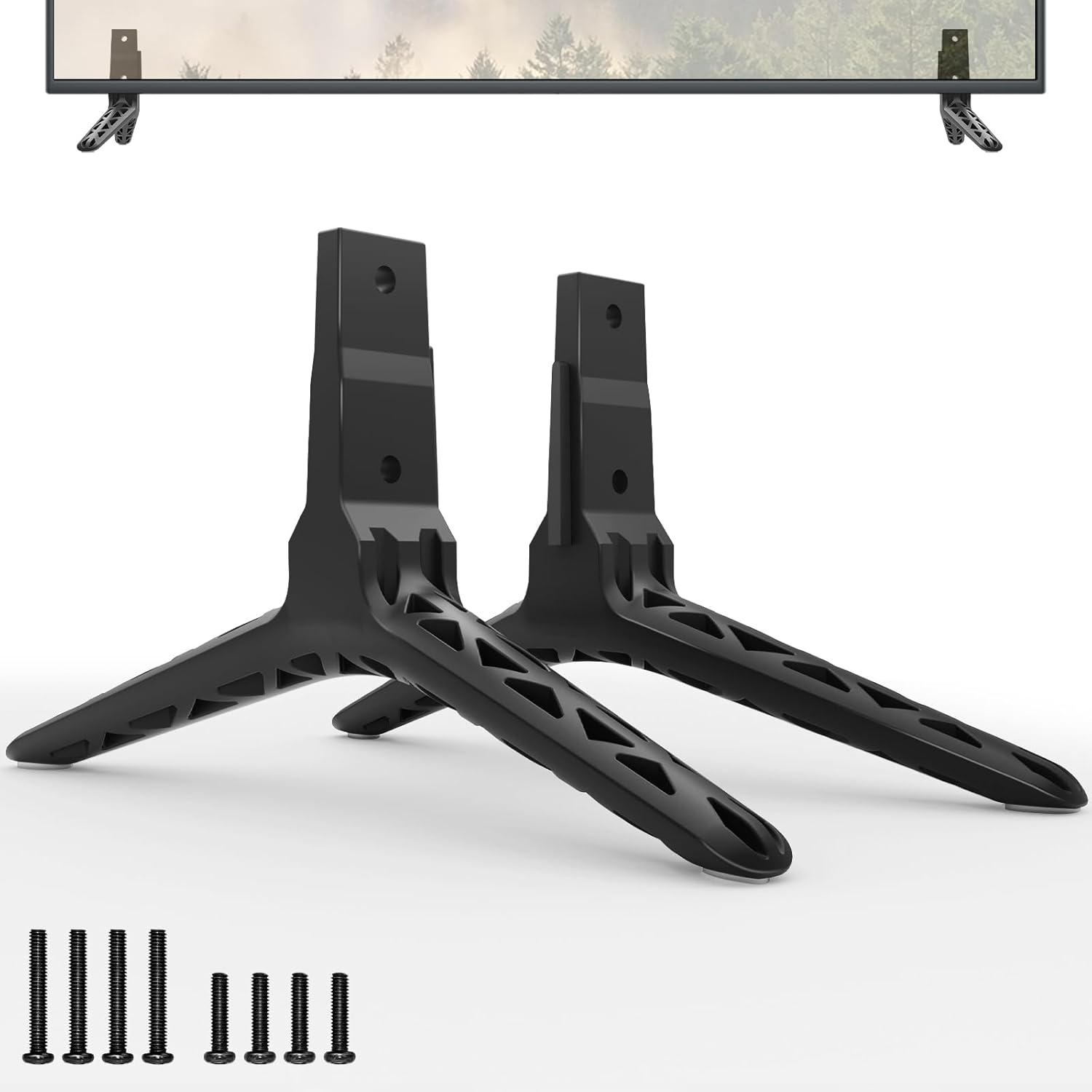 TV Stand Legs Only for Vizio D32F-F1, D32-D1, E32F-E1 - Non-Universal Replacement Legs, Only for We Listed Model, with Non-Slip Pads, Screws & Instructions