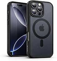Capa Capinha Magnética Compativel Com Magsafe Para iPhone 15 Pro Max / 16 Pro Max Fosca Anti-Impacto Premium Compatível Carregamento Sem Fio e Acessórios Magnéticos - Brucaro Prime (iPhone 15 Pro Max)
