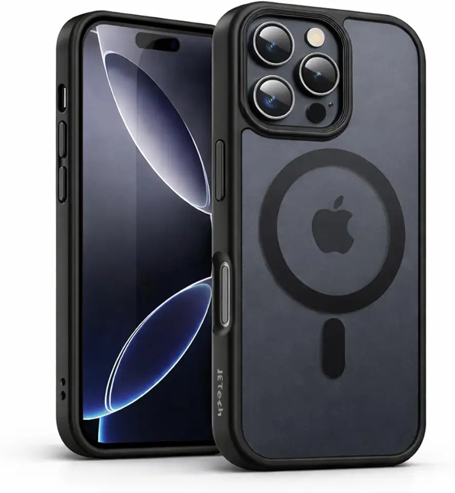 Capa Capinha Magnética Compativel Com Magsafe Para iPhone 15 Pro Max / 16 Pro Max Fosca Anti-Impacto Premium Compatível Carregamento Sem Fio e Acessórios Magnéticos - Brucaro Prime (iPhone 15 Pro Max)