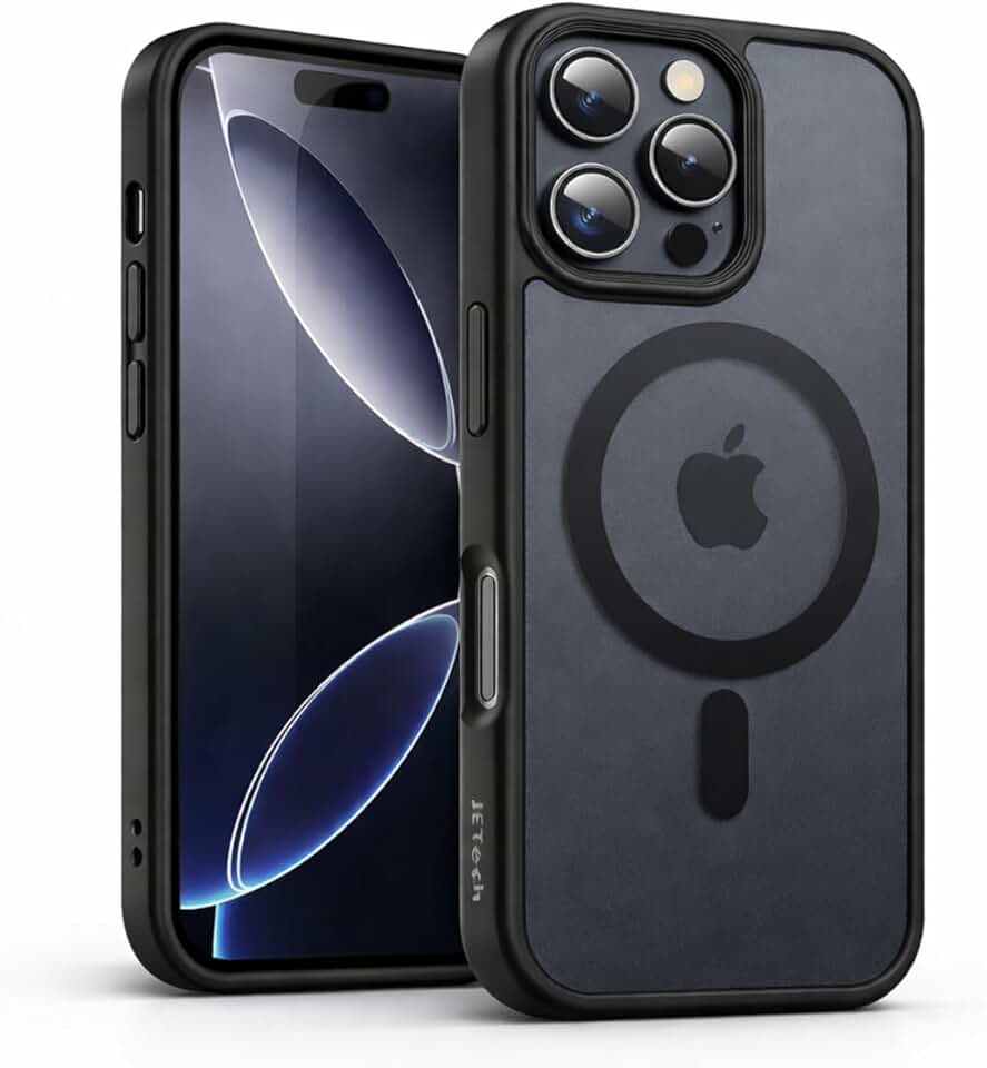 Capa Capinha Magnética Compativel Com Magsafe Para iPhone 15 Pro Max / 16 Pro Max Fosca Anti-Impacto Premium Compatível Carregamento Sem Fio e Acessórios Magnéticos - Brucaro Prime (iPhone 15 Pro Max)