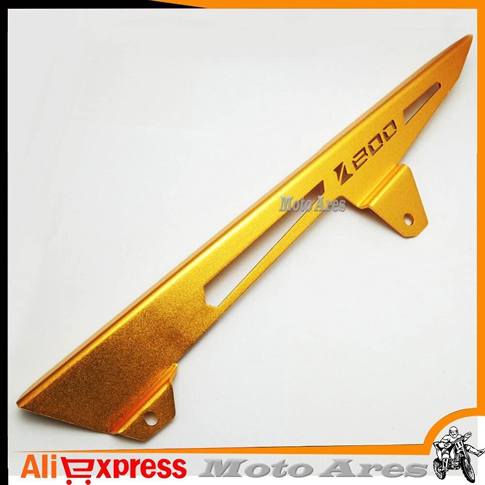 Accessories for Kawasaki Z800 Z 800 ZR800A Z800E 2013-2015 Motorcycle Accessories CNC Aluminium Rear Chain Guard Cover Protector Red - (Color: Orange)