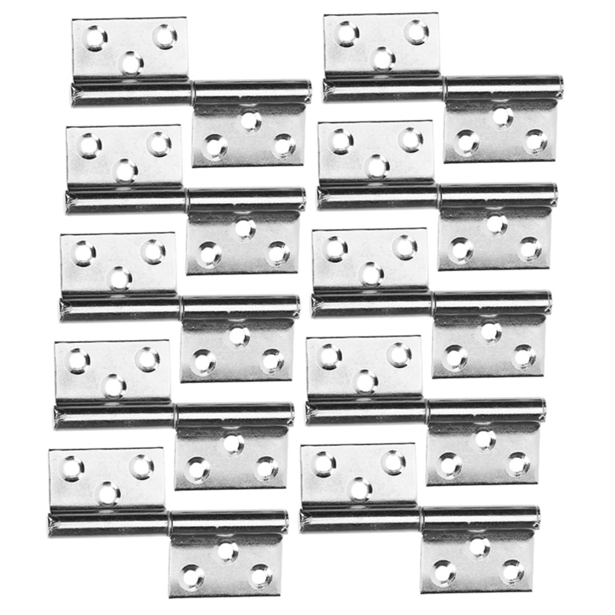 Charnières de porte détachables Baluue en acier inoxydable au design épuré argenté