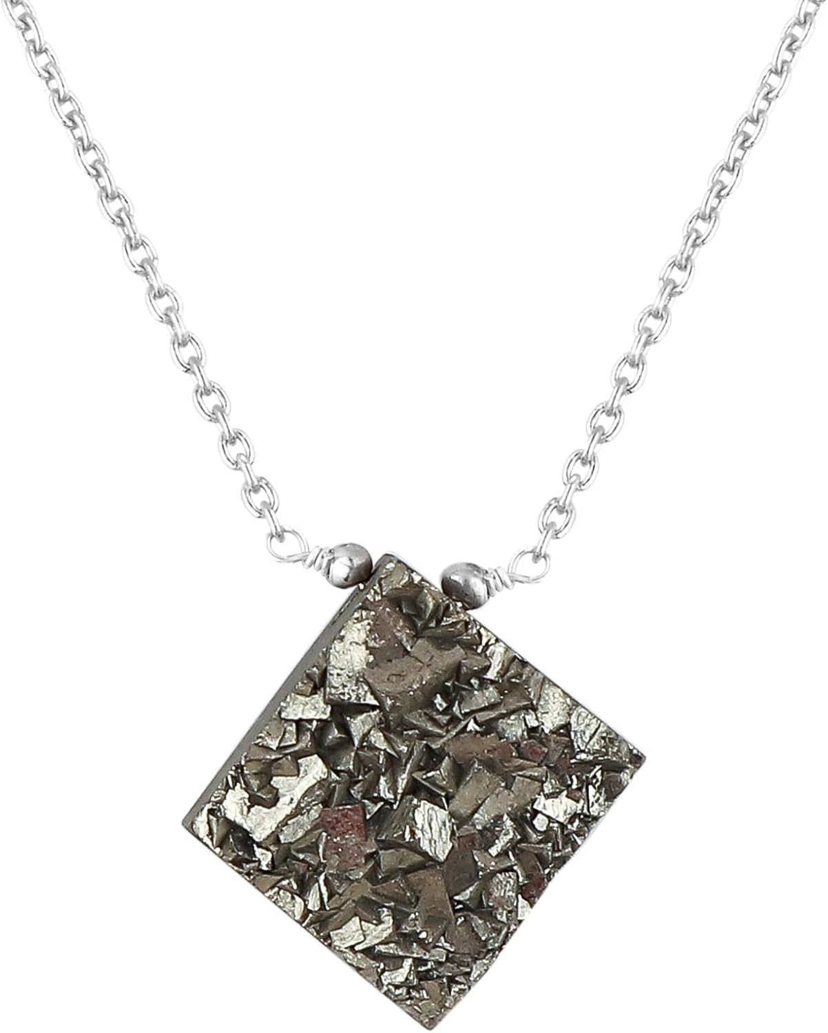 Natural K2 Jasper Gemstones Pendant Necklace Fancy Shape Crystals Necklace Handmade Jewelry Unique Fashion Jewelry For Women Adjustable Black Chain 18inch