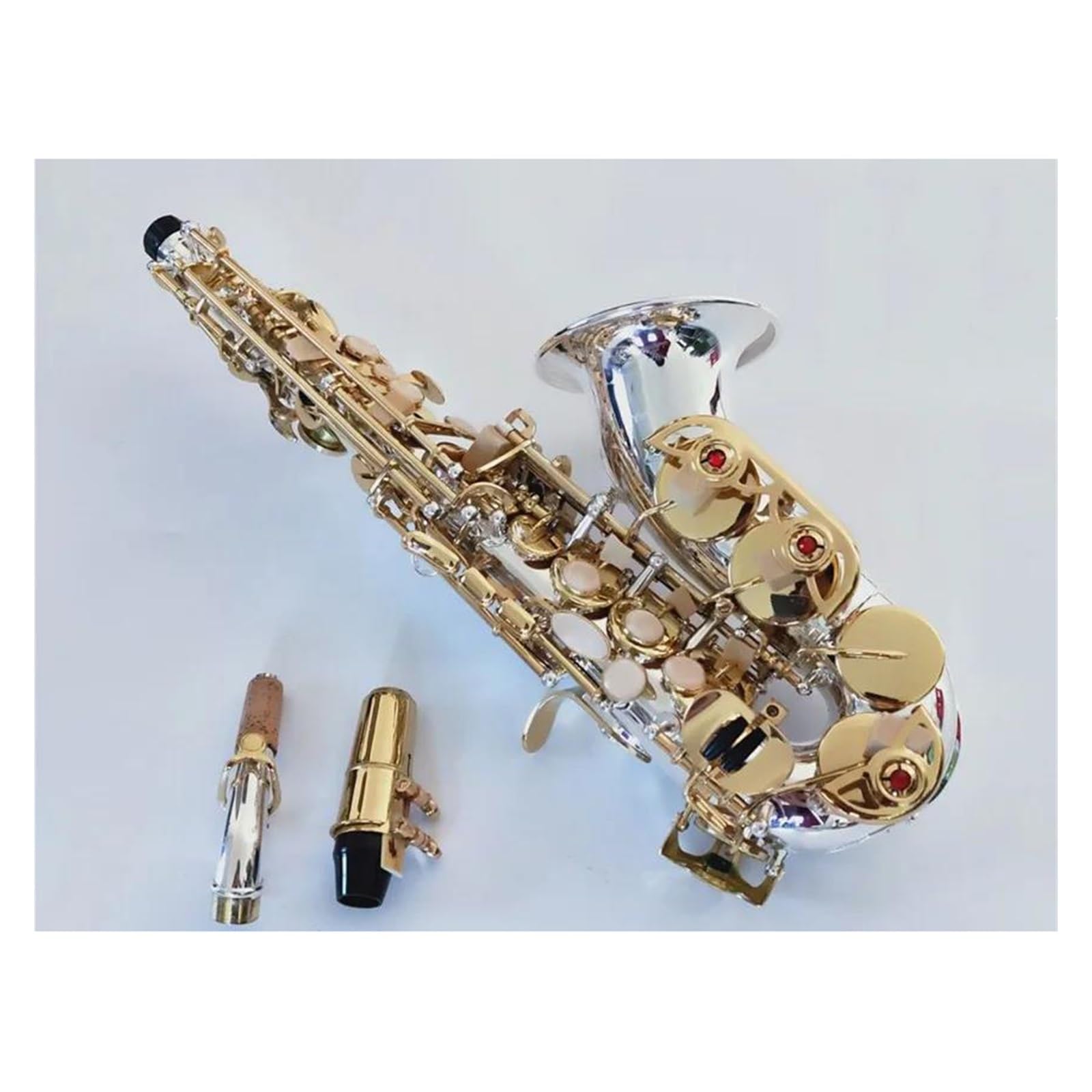 sassofono Bocchino Per Sax In Ottone Per Sassofono Soprano Curvo, Prestazioni Professionali