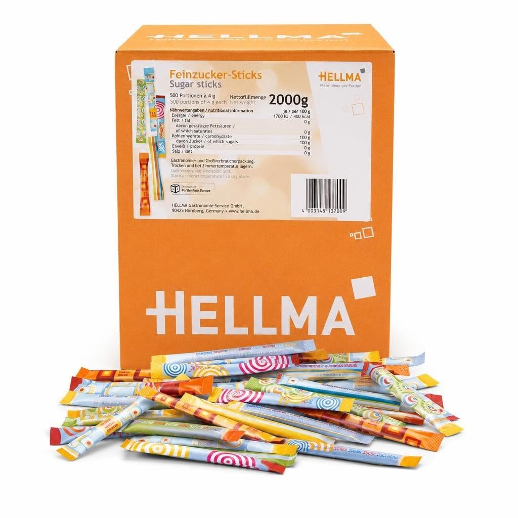 HELLMA Sticks de sucre fin 4g Bte 500