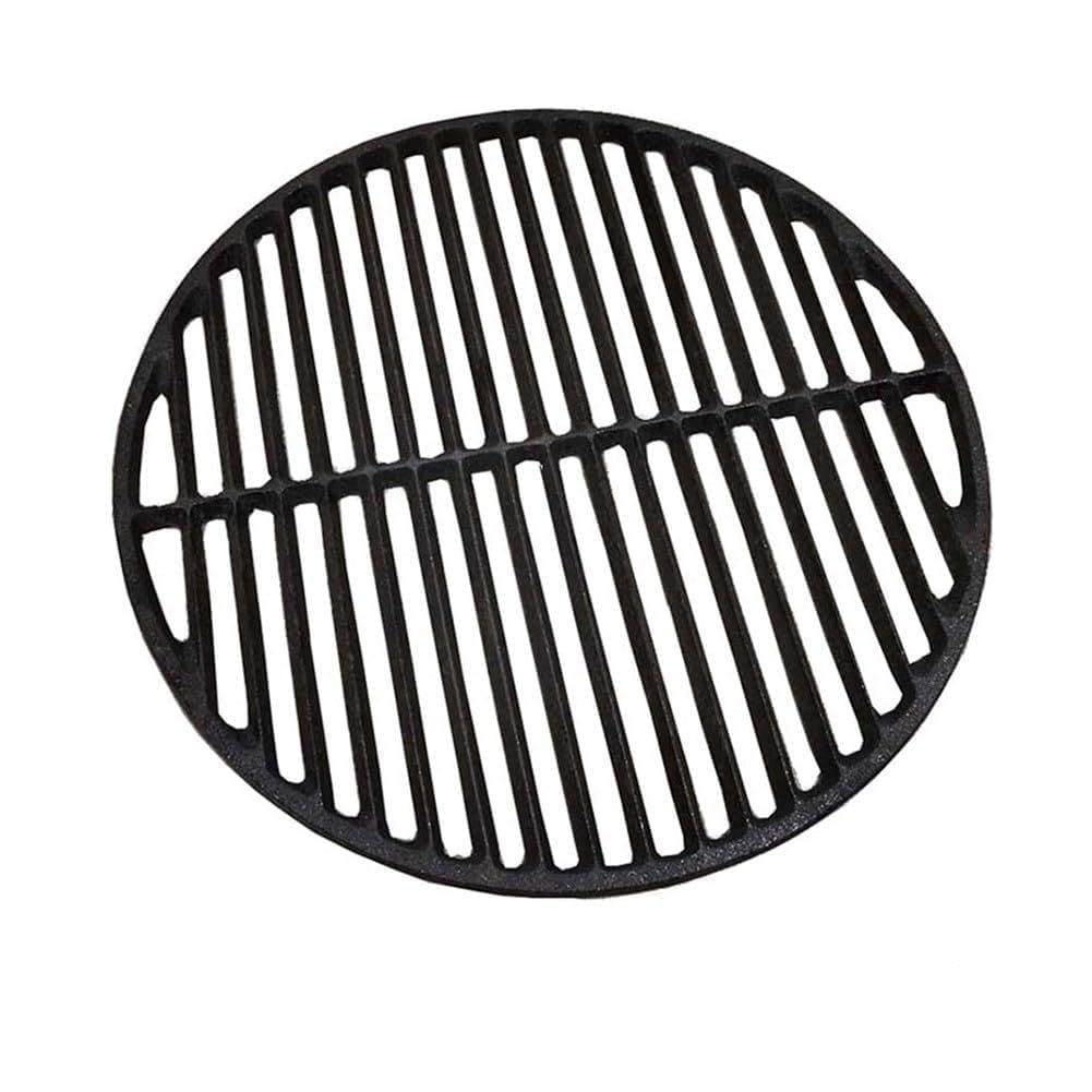Okrągły żeliwny ruszt do grillowania na węgiel drzewny i gazowy pasuje do grilli 25-45 cm, trwała kratka do gotowania na zewnątrz, idealna dla entuzjastów grillowania na podwórku i grillowania