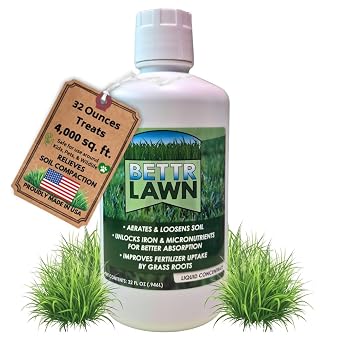 Bettr Lawn Liquid Aerator, Soil Conditioner for Compacted Clay Lawns, 32 Oz