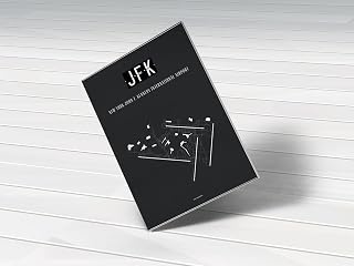 MG Global Modern Hometown Hanging Canvas Print of Jfk New York International Airport | 8x12 12x18 16x24 20x30 24x36 Minimalism City Wall Art for Gift | Minimalist Home Office Decor