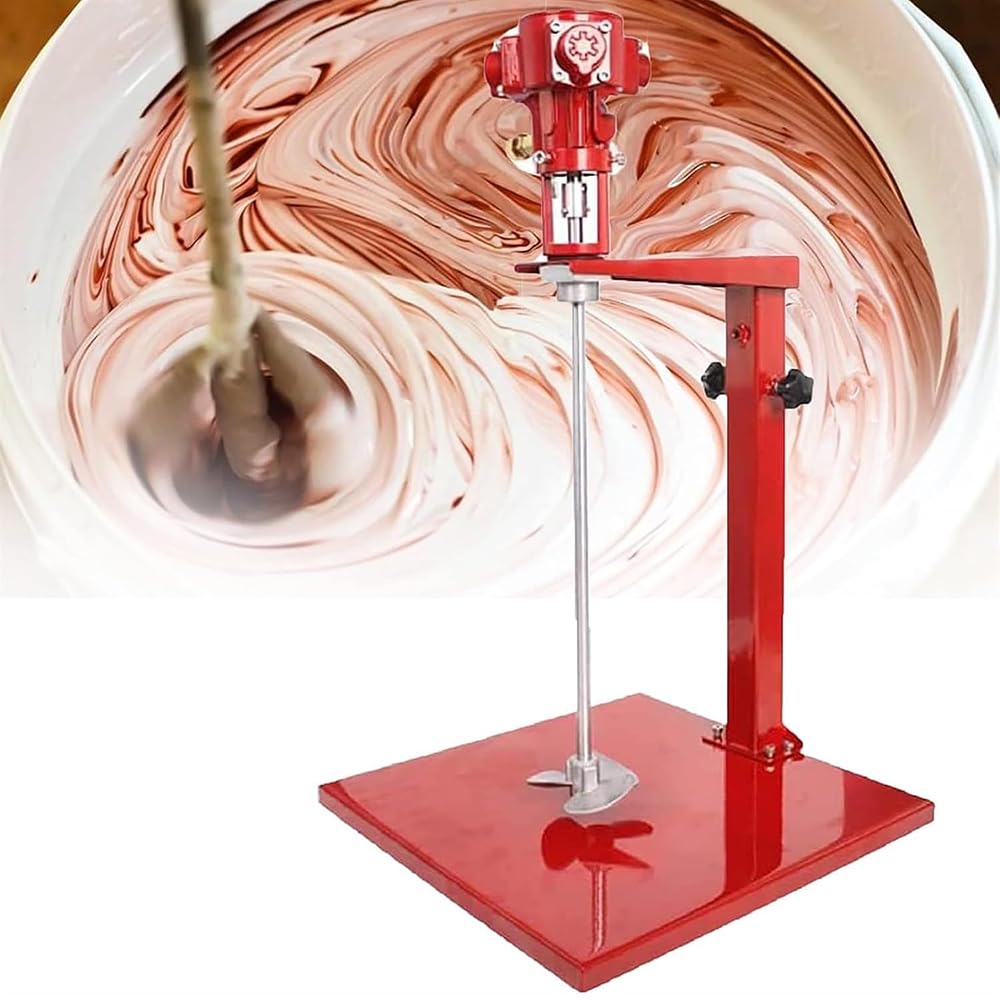 Mezclador de pintura neumático para cubos de 5 galones, velocidad variable 1500-2600 RPM, agitador de altura ajustable para revestimiento y mezcla de tinta