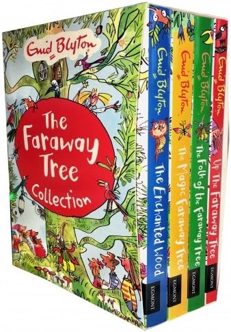 Enid Blyton The Faraway Tree 4 Books Collection Pack Set (The Folk of the Faraway Tree, The c Faraway Tree, The anted Wood, Up The Faraway Tree)