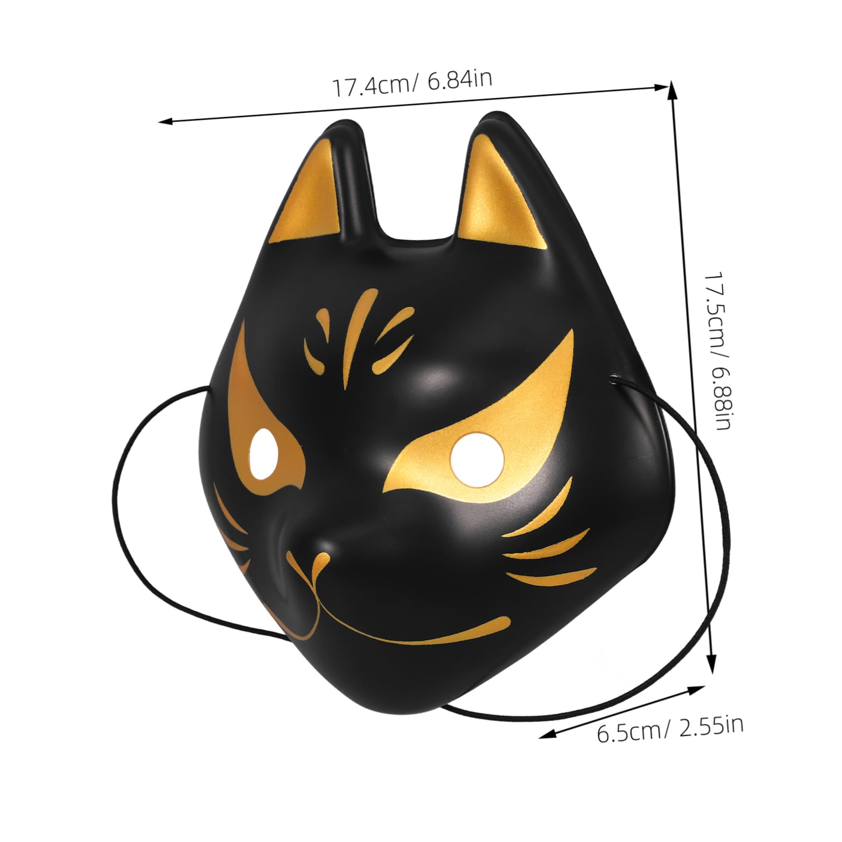 TOGEVAL Unique Fox Mask for Women Animal Masquerade Mask Halloween Birthday Party Carnival Decoration