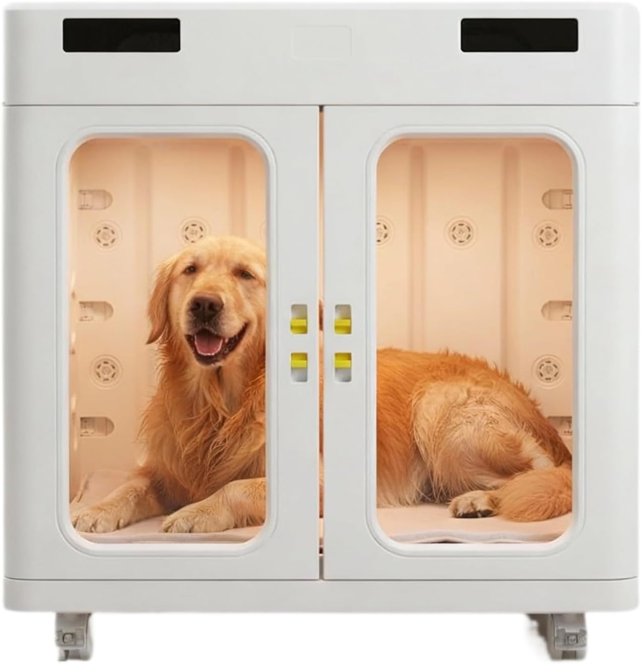 Pro Dog Cat Dryer, 430L Large Pet Grooming Blower Box for Giant Breeds up to 130lbs | High-Efficiency, Quiet <40dB Drying with Smart Temp Control & Negative Ion Care