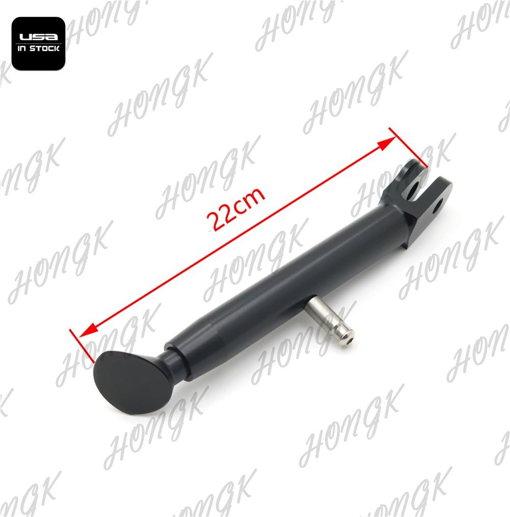 HONGK- Adjustable Kickstand Aluminum Black Compatible with CBR 600RR 2003-2015 / 1000RR 04-07 [B073684D47]