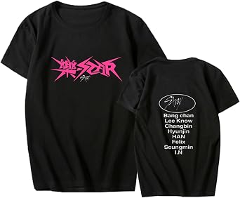 Xkpopfans SKZ Merch Shirt New Album -StarRock Star Tshirt SKZ Support Unisex Tee Top