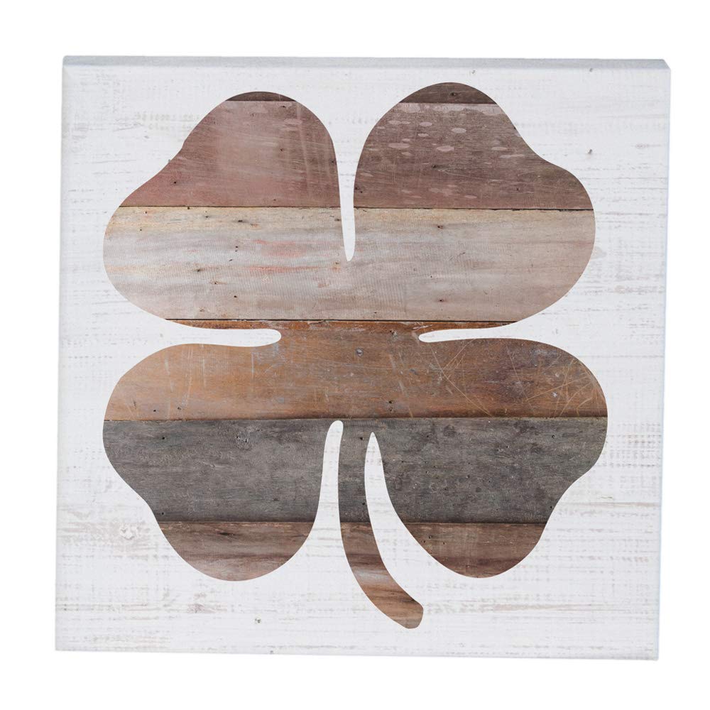 Simply Said, INCSmall Talk Squares 5.25" Wood Sign STS1272 - Shamrock