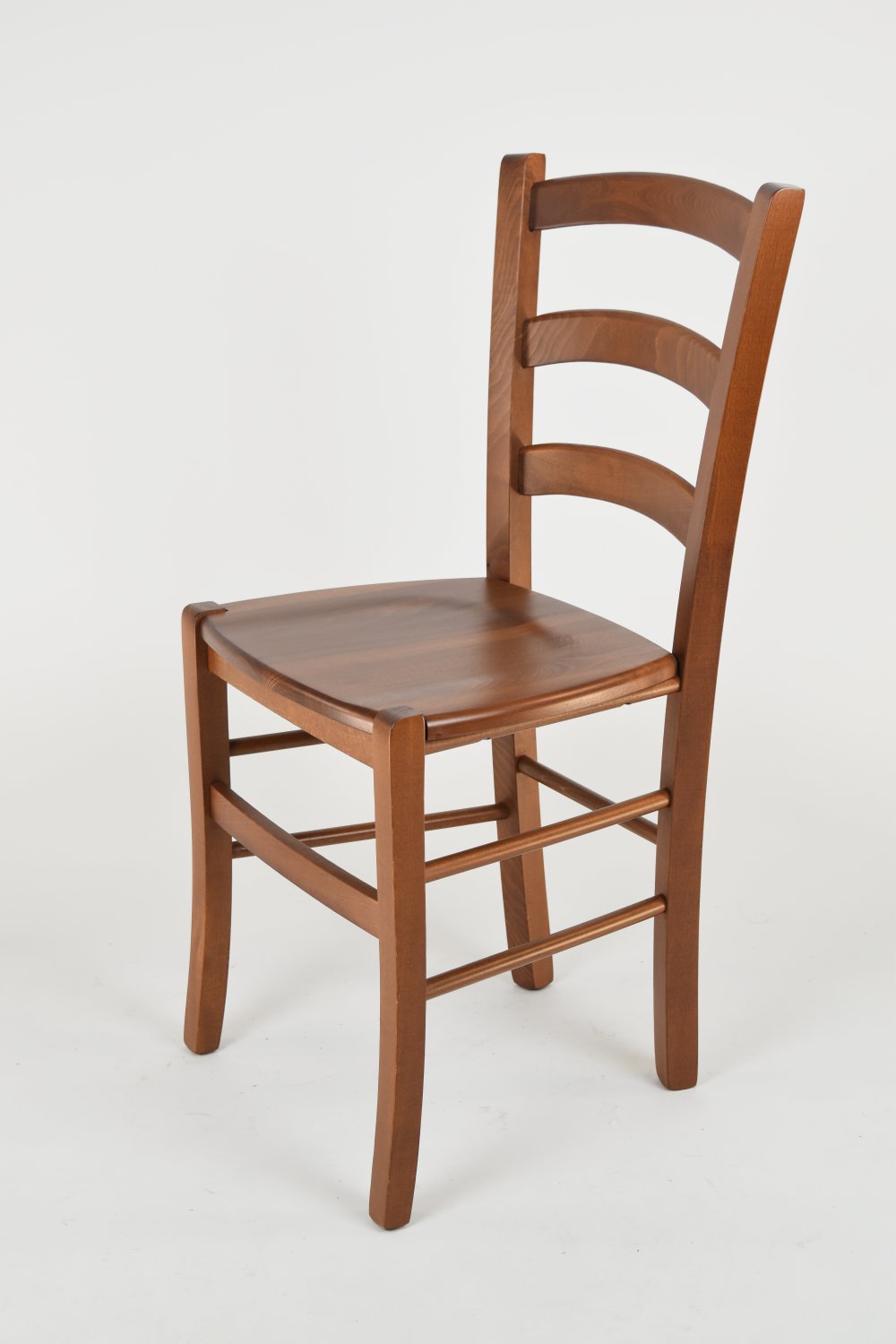 t m c s Tommychairs - Set 6 sillas Venice para Cocina y Comedor, Estructura en Madera de Haya Color Nuez Claro y Asiento en Madera