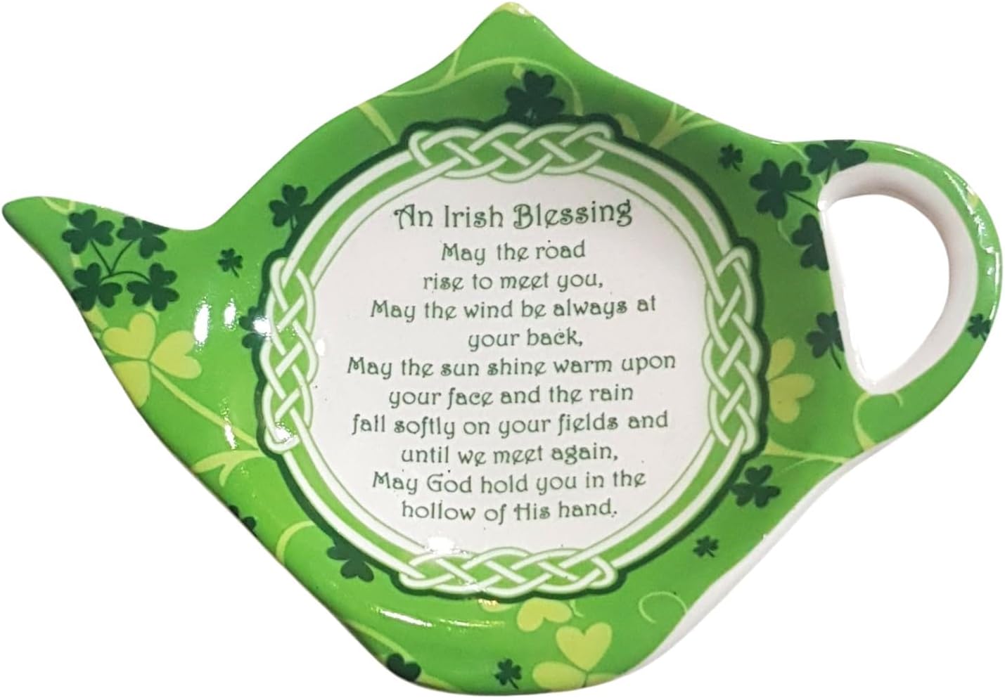 Royal Tara Ceramic Shamrock Garden Collection Teabag Holder and Irish Blessing Symbol Ireland Design Kitchen Item Housewarming GIF image 2