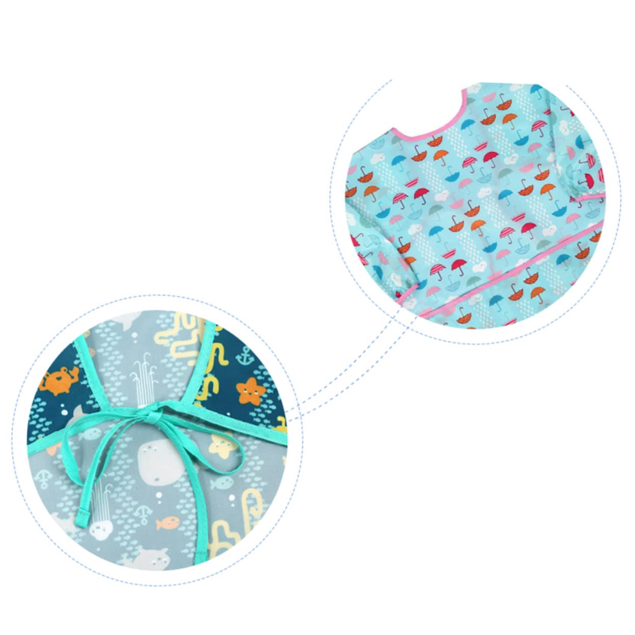 UPKOCH 6 Pièces enfants mangeant des tabliers bavoirs imperméables pour bébé tablier bébé bavoir manches longues bebe manger des tabliers tablier pour manger bébé manche longue robe