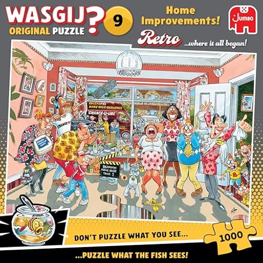 Wasgij Retro Original 9, Home Improvements - Rompecabezas único de 1000 piezas para adultos - Rompecabezas colorido, rompecabezas, desafiantes y estimulantes para adultos - Rompecabezas de 1000 piezas | Ya disponible en tu tienda friki favorita! En mundofriki.es! Wasgij Retro Original 9, Home Improvements - Rompecabezas único de 1000 piezas para adultos - Rompecabezas colorido, rompecabezas, desafiantes y estimulantes para adultos - Rompecabezas de 1000 piezas | Ya disponible en tu tienda friki favorita! En mundofriki.es!