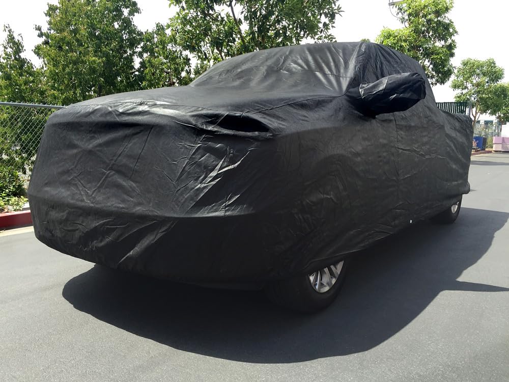 CarsCover Custom Fits for 2019-2023 Dodge Ram 1500 2500 3500 Crew Cab 6.4ft Bed Box Short Bed Xtrashield Black Truck Car Cover