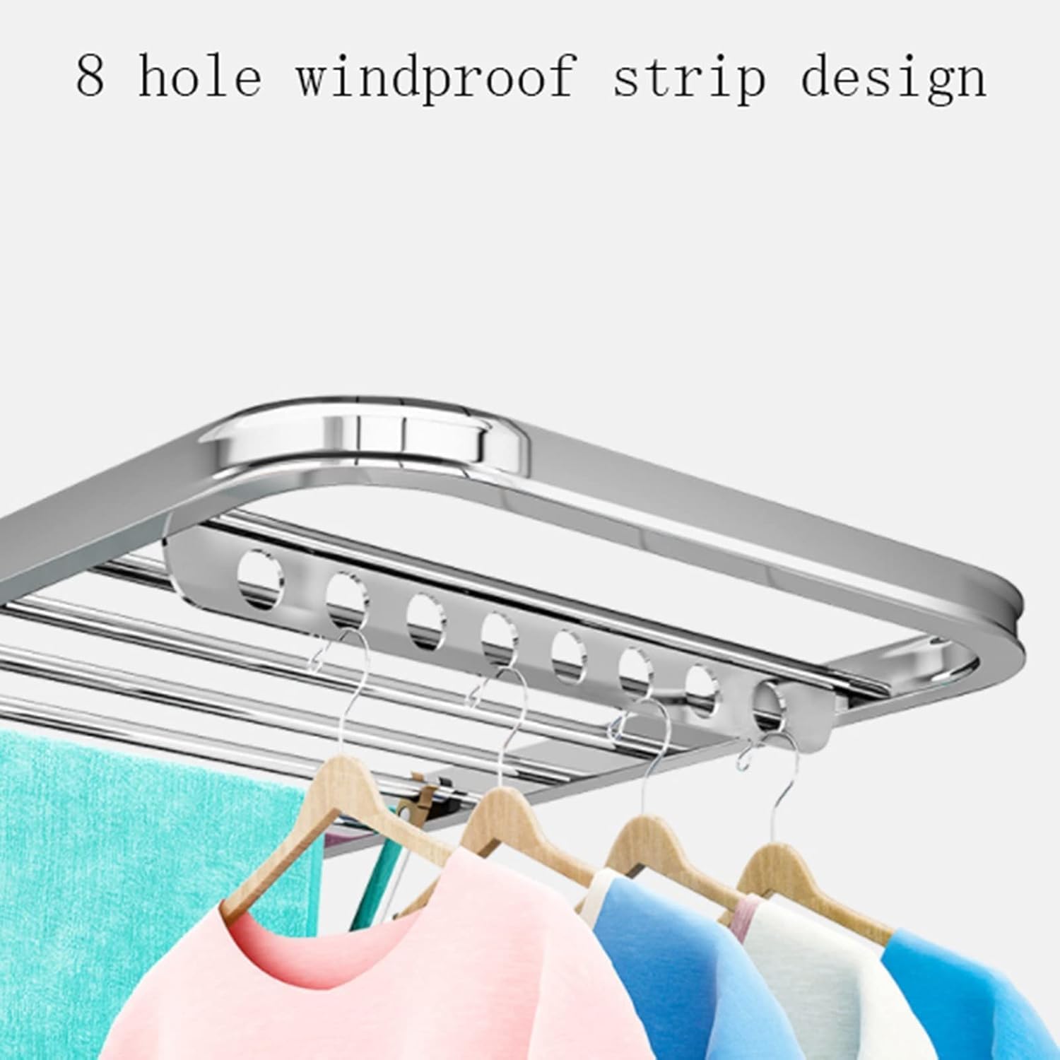 Wing-Shaped Clothes Drying Rack, Retractable for Indoor and Outdoor Use, 360° Ventilation Design for Efficient Drying(Wing Length is 180cm)
