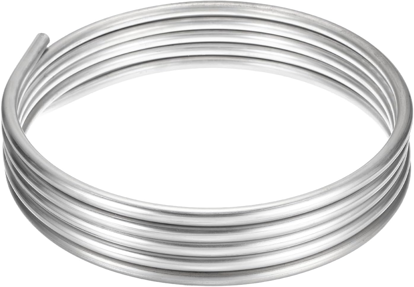 uxcell Stainless Steel Tubing Coil, 1/16" Wall Thickness 1/2" OD x 15.75 ft Industrial 304 Stainless Steel Coil Tube, Flexible Welded Steel Tubing Round Metal Pipe, Silver Tone