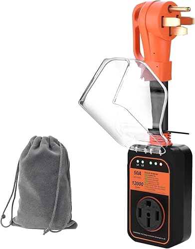 Protector de sobretensiones RV de 30 amperios, 9800 julios mejorados, certificado UL y FCC, RoHS, protector de voltaje de alimentación con cubierta