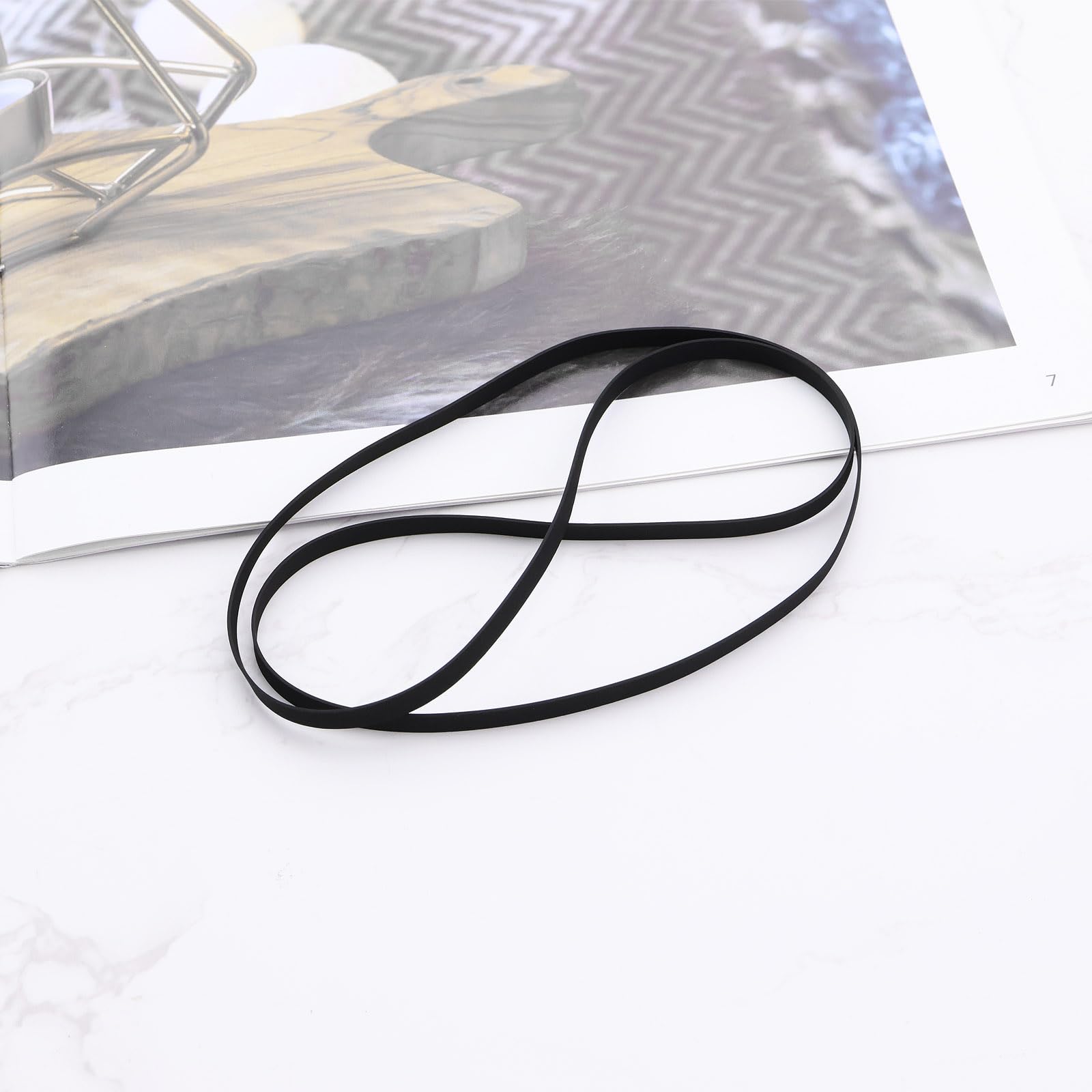 Cinghie Per Giradischi - 2 Pezzi In Gomma, Lunghezza 320 Mm, Ricambio Universale