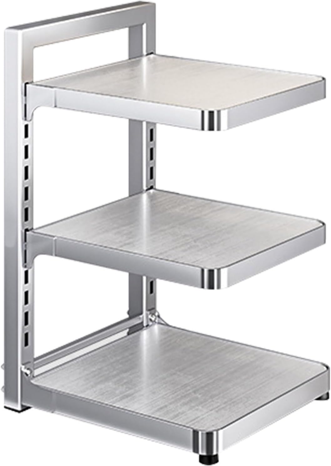TemkIN Stainless Steel Pot and Pan Organizer Rack for Kitchen Counter, Adjustable Pan & Pot Rack Floor Organizer, Heavy Duty cookware Stand (Size : 4-Tier)