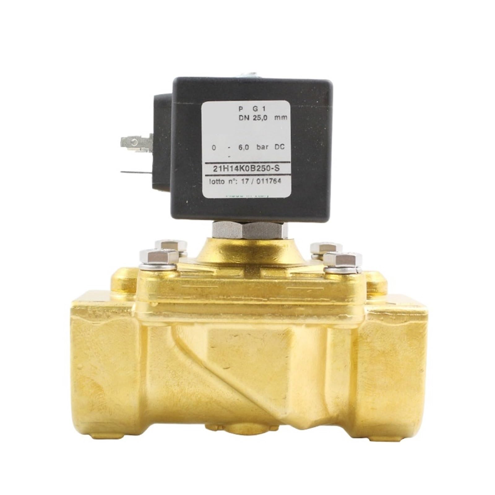 Huuoqiwy Ac24v Solenoid Valve 21H11k0v120 21H12k0v120 21H13k0v190 21H14k0v250 24V 220V 12V Solenoid Valve Dn25 (,21H14k0v250(8W) Dn25)