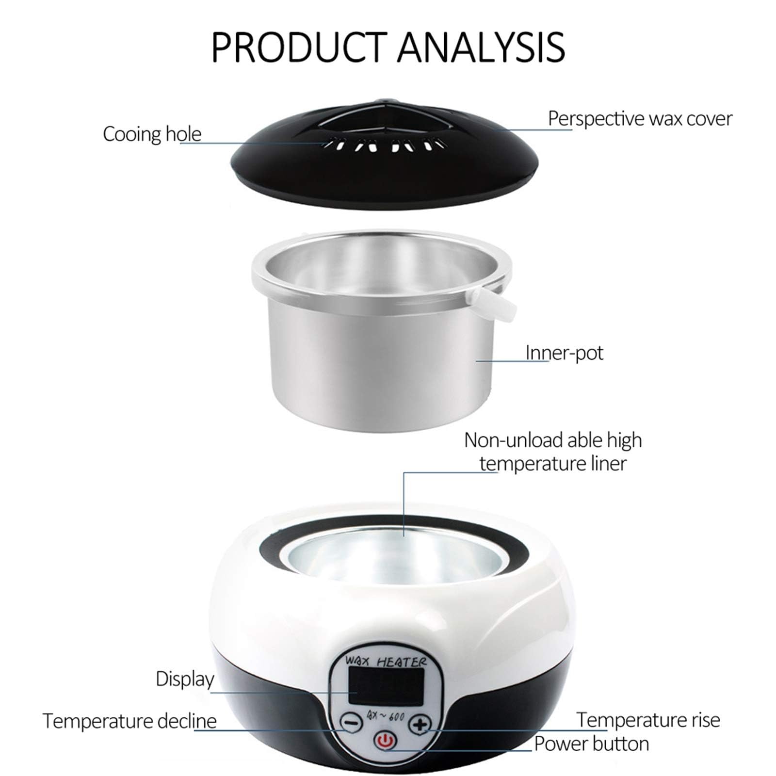 Amazon.co.jp: 500MLパラフィンワックスマシン ボディ脱毛用高速溶融
