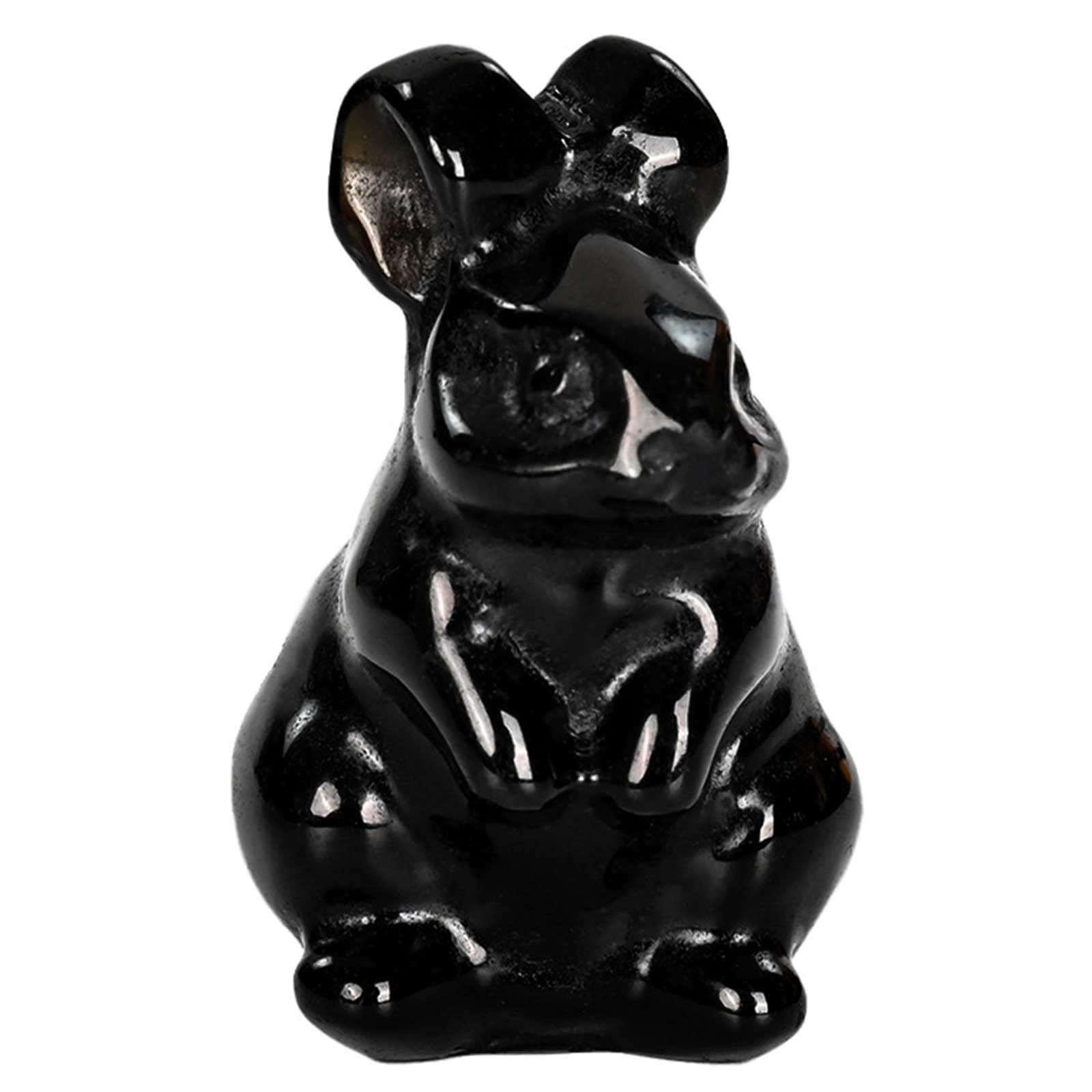 Figura de Conejo con Piedras Preciosas, 1,5 Pulgadas, Juego de 5