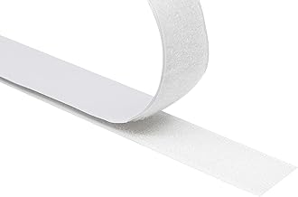 Velcro Tape Self-Adhesive | Extra Strong | Velcro Tape for Gluing | Set Hook Tape & Velcro Tape | Professional Quality (White, 10 mm x 3 m)
