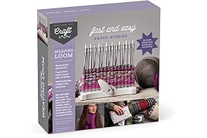 Craft Crush Weaving Loom Craft Kit: Easy & Fast Weaving for Teens, Adults
