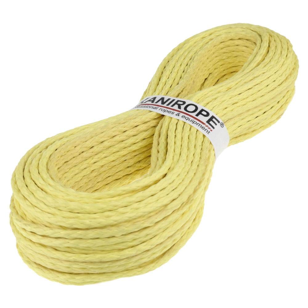 Kanirope® Aramidseil ARABRAID 4mm 50m Gelb 8-fach geflochten