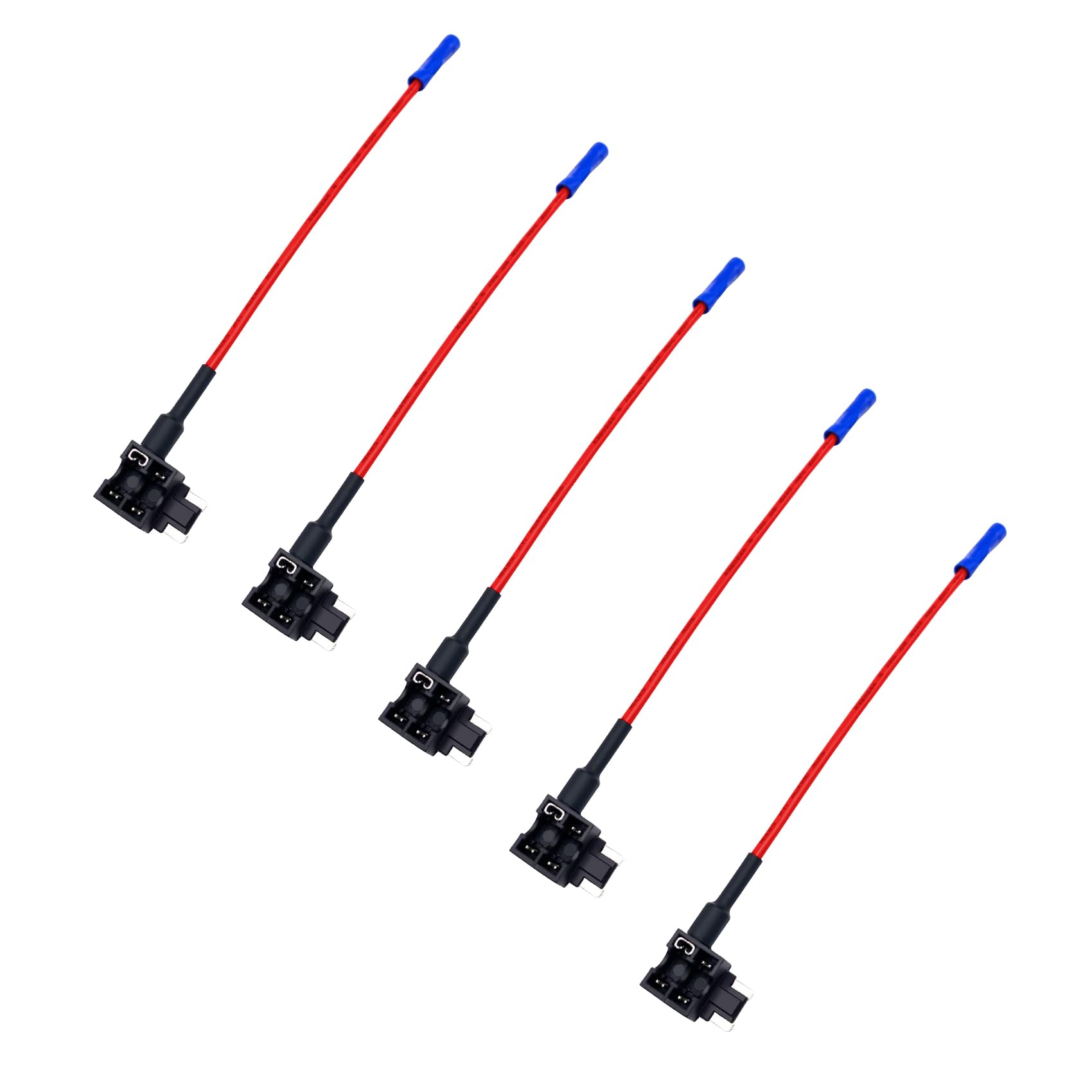 HAOBO5Pack Fuse Tap, 12V Car Add-a-Circuit Fuse Tap, Standard Mini Micro2 and Low Profile Fuse Taps, Universal Car Accessories ATO ATC ATM APM Fuse Adapter Jumper for Cars Trucks Boats