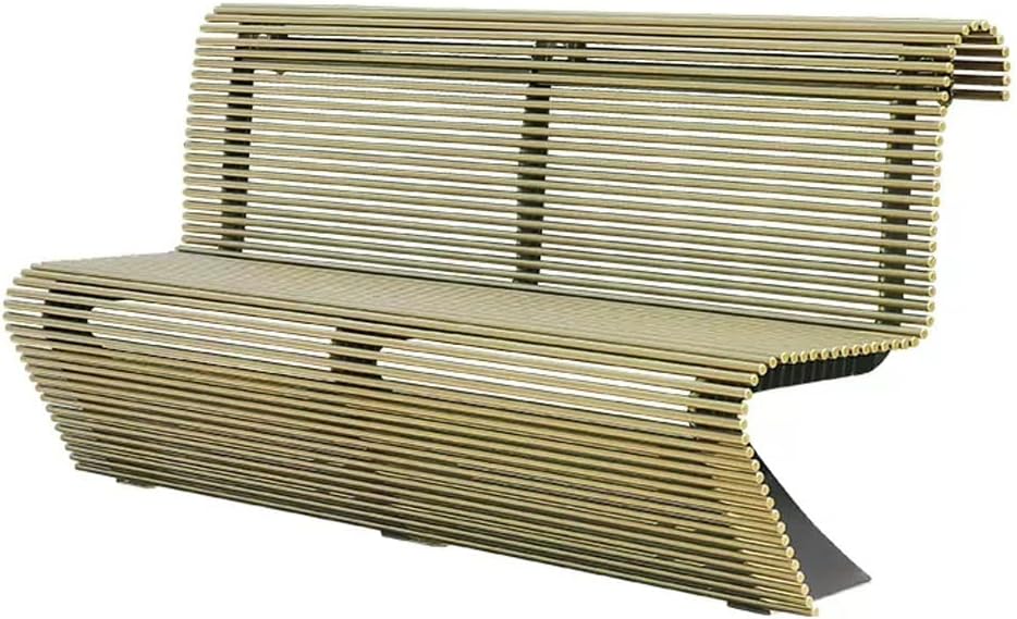 Outdoor Bench,Zinc Alloy Park Chair Home Garden Leisure Community Seat Commercial Backrest Rest Benches for Outdoors