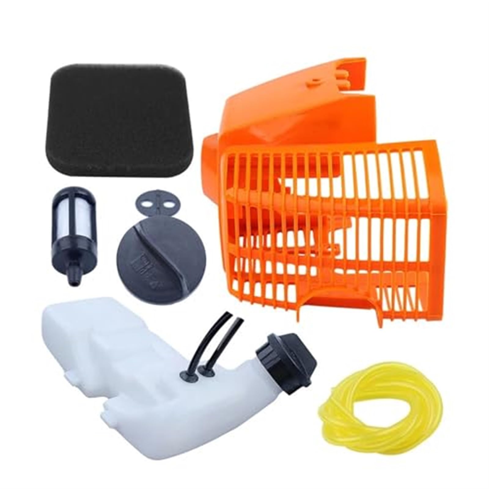 Wivplex Cubierta del Tanque de Combustible Cubierta del Motor Filtro de Aire for STIHL, Fs75 Fs80 Fs80R Fs85 Fs85R Trimmer Filtro de Aire para cortacésped