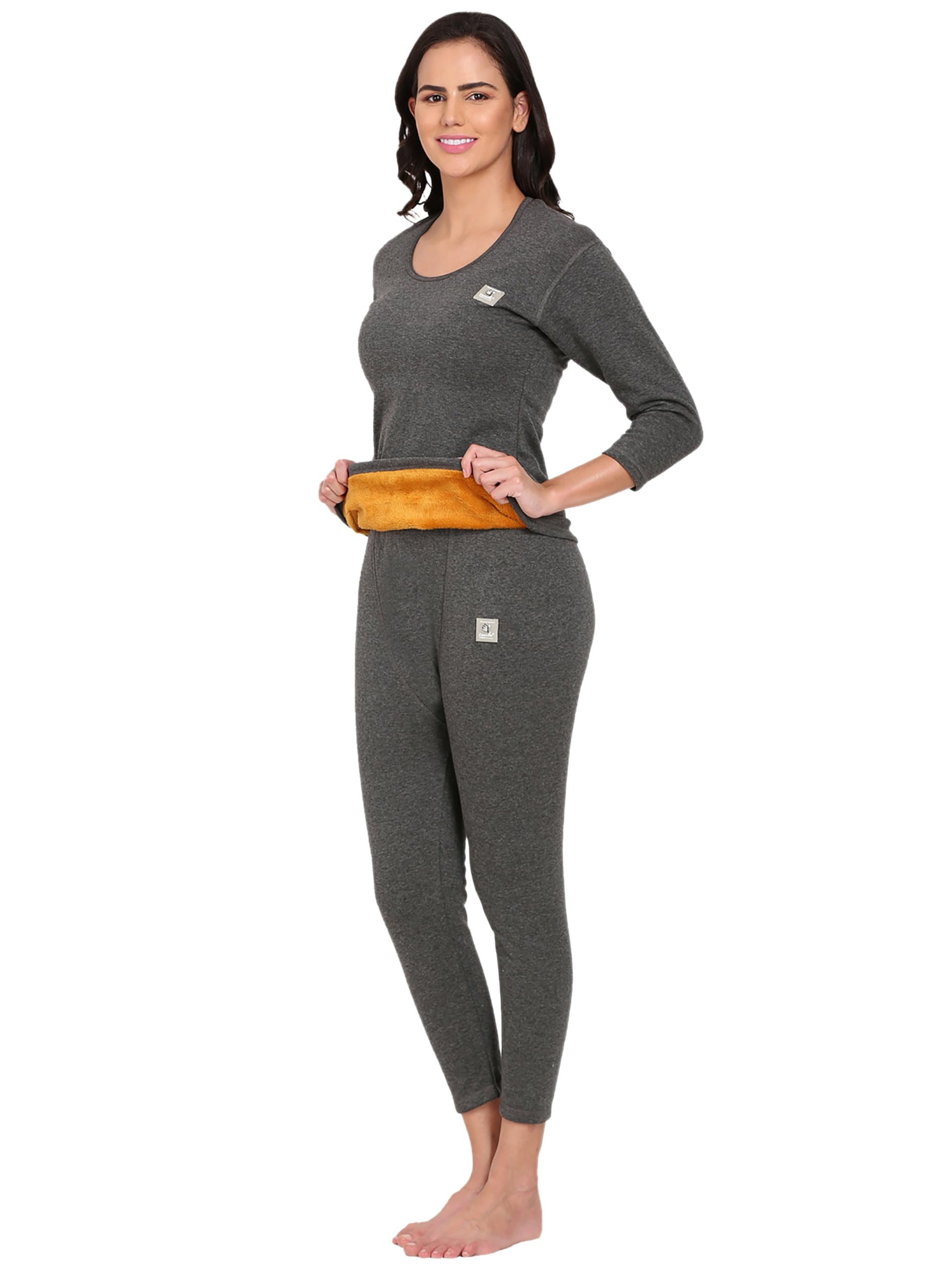 ooshin uk Womens Thermal Gold Set (Upper+Lower)-picture-32