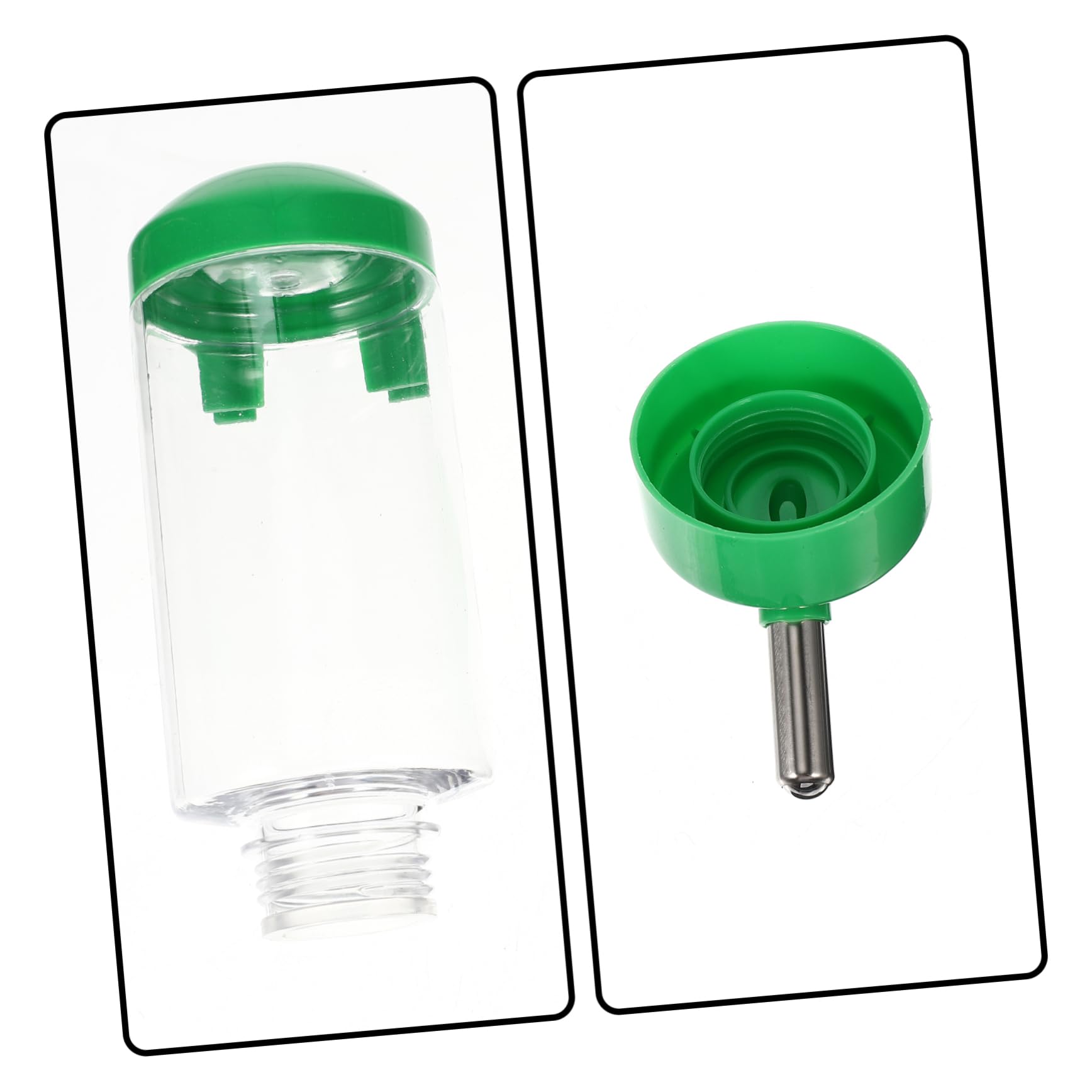 BESPORTBLE 6 Piezas Bebedor de Conejos comedero Hamster Bebedero Hamster comedero de Agua Colgante Botella de Agua de Conejo alimentador Transparente alimentador de Agua Clara el plastico