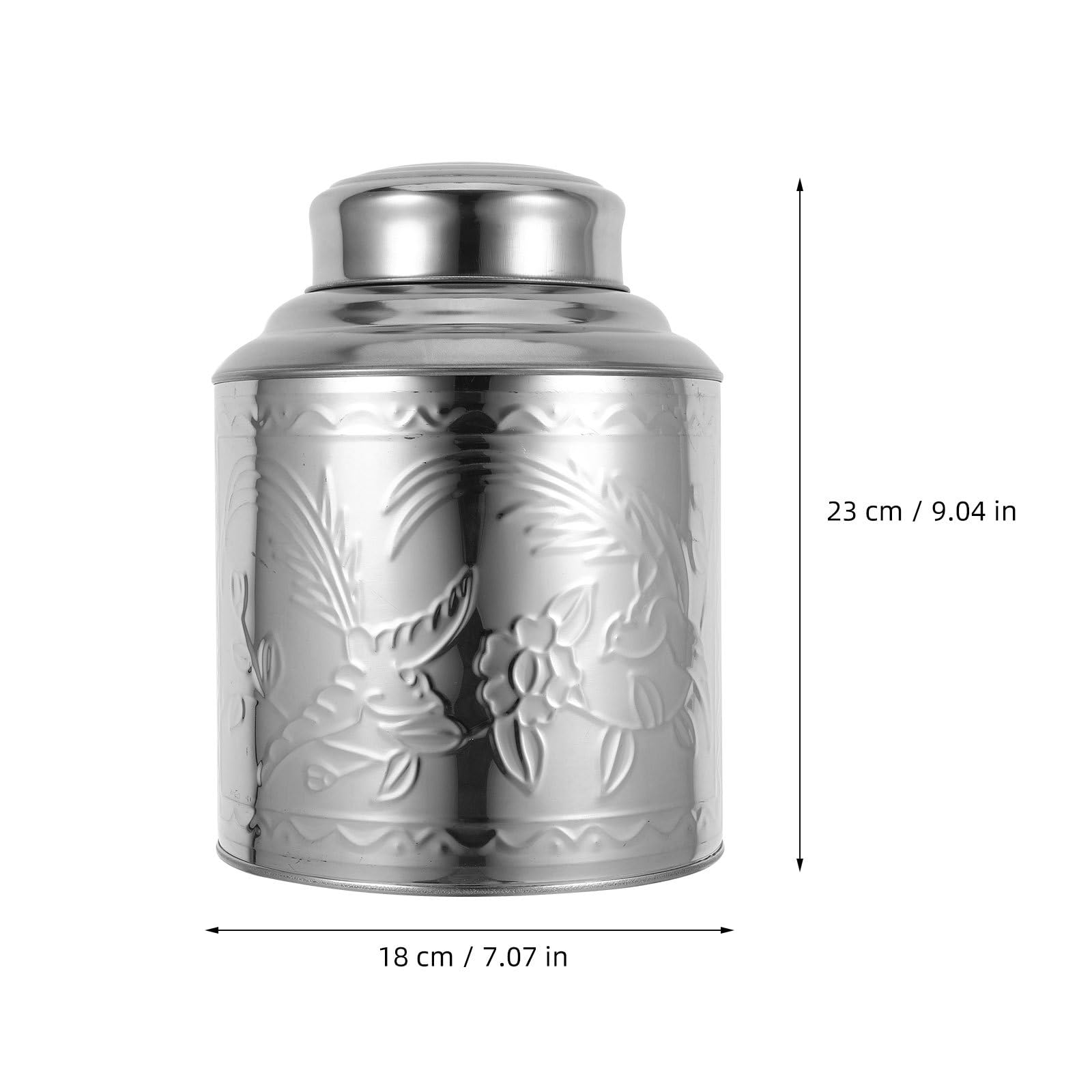 Versiegelte Teedose aus Edelstahl 1000ml für Kaffee und Gewürze