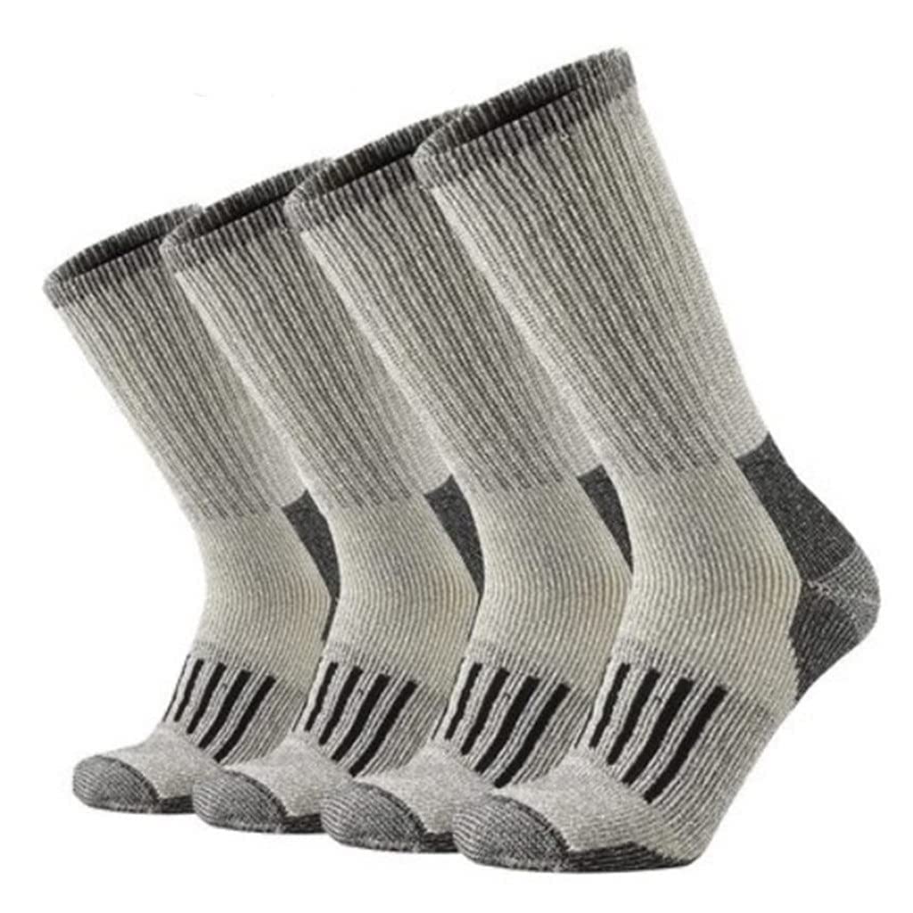 Skarpety wełniane dla mężczyzn zagęścić ciepłe piesze wycieczki Skarpety Crew Wool Sports Skarpety Euro Rozmiar 40-45 (Kolor: C Rozmiar: 4 pary) (Color : B, Size : 4 Pairs)