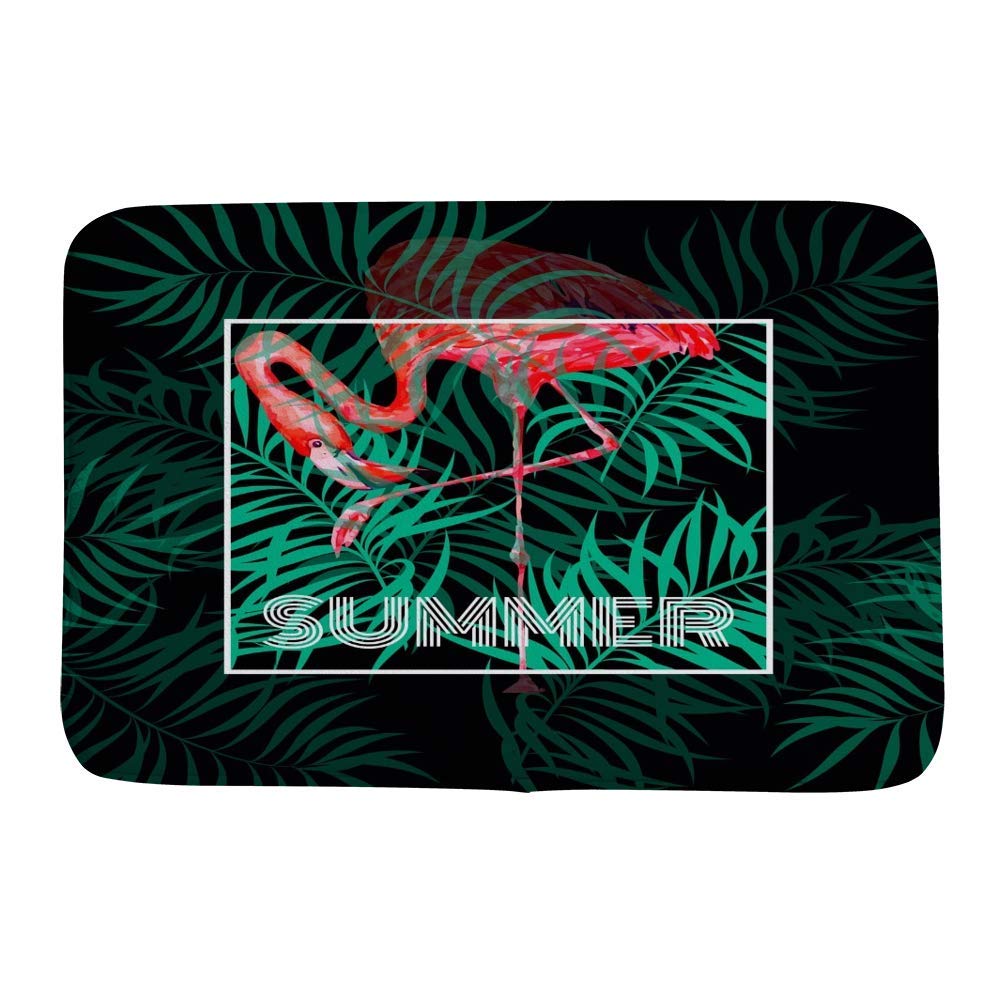 Tapis de salle de bain tropical lot de 2 lavable épais