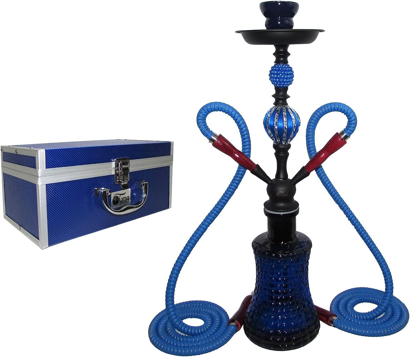 Tanya Justice 31" Double Hose Hookah Complete Set Glass