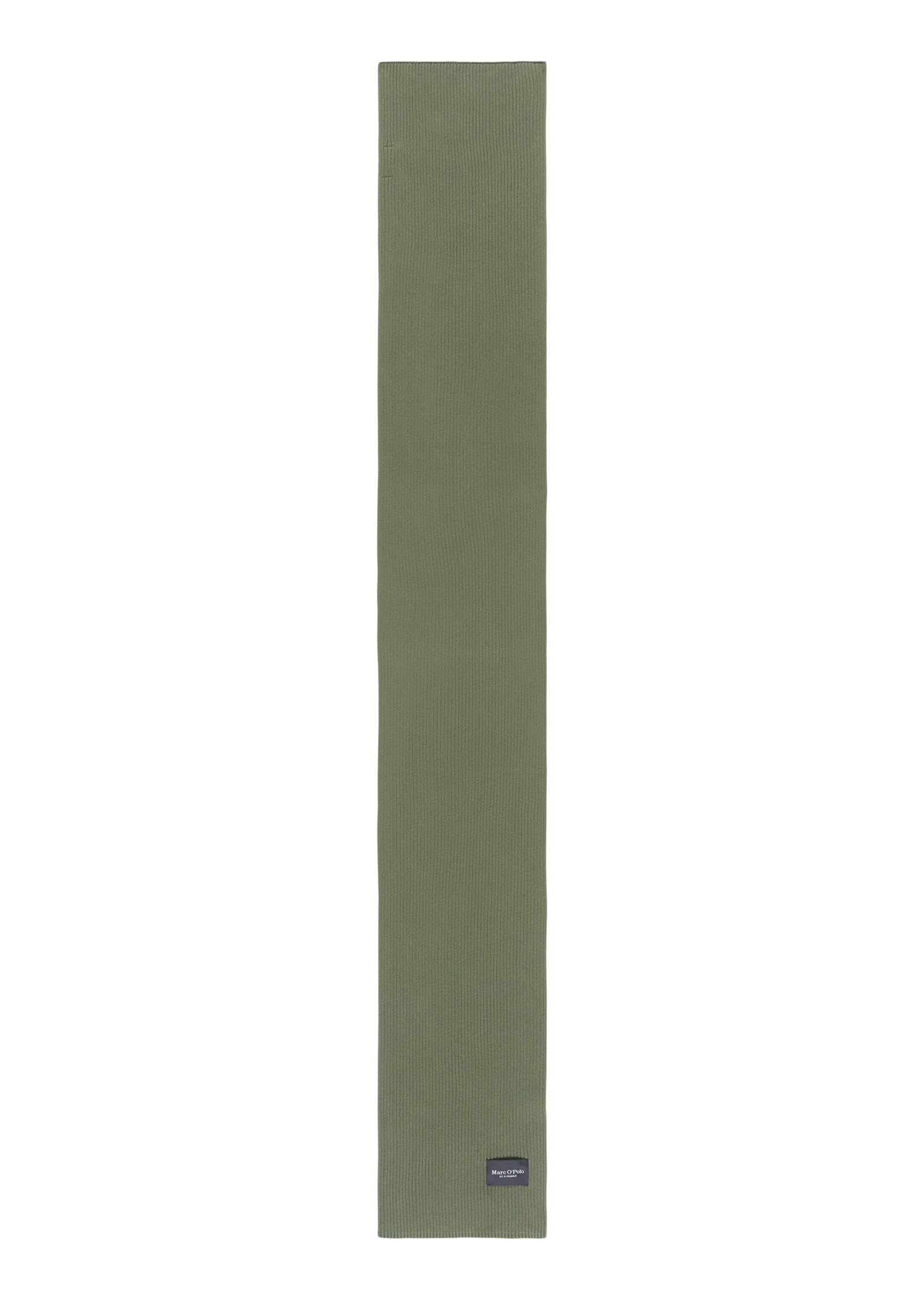 Marc O'Polo Herren Schal aus Bio-Baumwolle weich, Grün (Victorian Mist), One Size