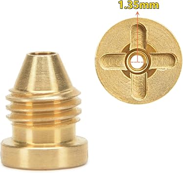 Foam Cannon Orifice Nozzle 1.1mm / 1.25mm / 1.35mm Universal Thread Tip for Snowform Lance 2 Pack 1.35mm Orifice Nozzles for 2200-3600 PSI