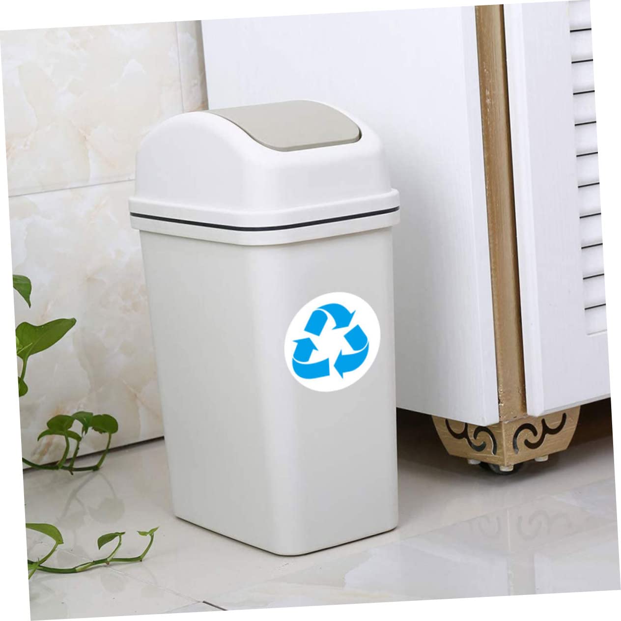 LALAFINA 60pièces Autocollants De Classification Des Déchets Étiquettes Pour Poubelles Reciclables Autocollants De Tri Des Déchets Adhésifs Étanches Pour Intérieur Et Extérieur