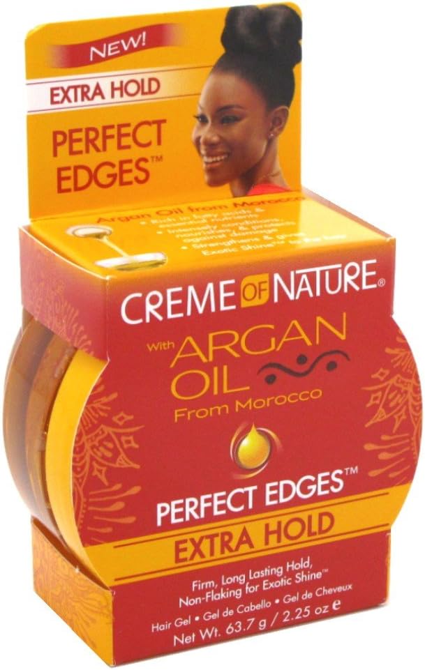 Creme Of NatureArgan Oil Perfect Edges Extra Hold 2.25 Ounce (66ml) (6 Pack)