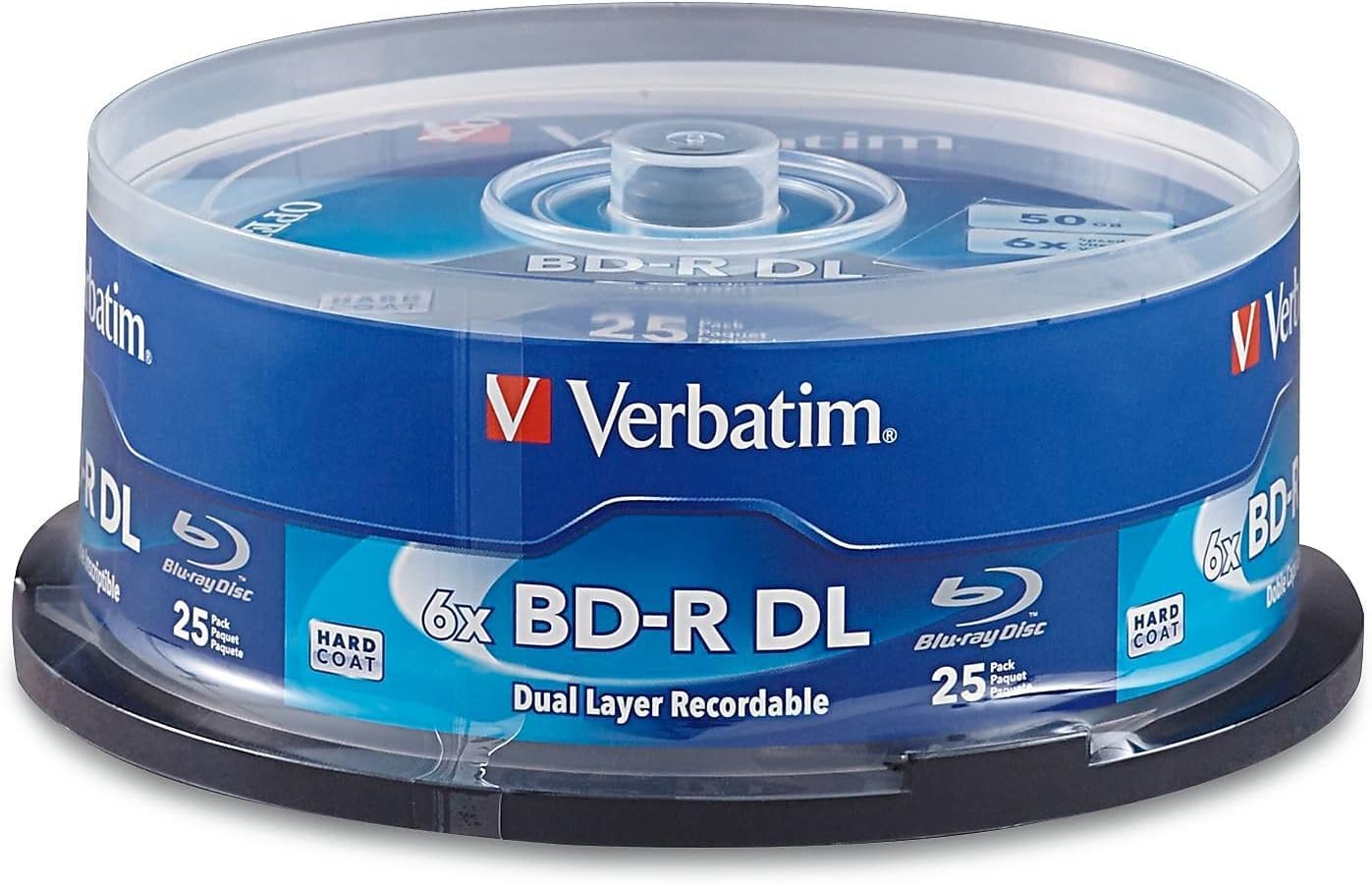 Verbatim BD-R DL 50GB 8X Blu-ray Recordable Media Disc Double Layer- Spindle - 98356 (Pack of 150)